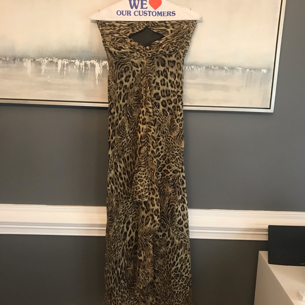 Leopard print evening maxi dress - Picture 2 of 4